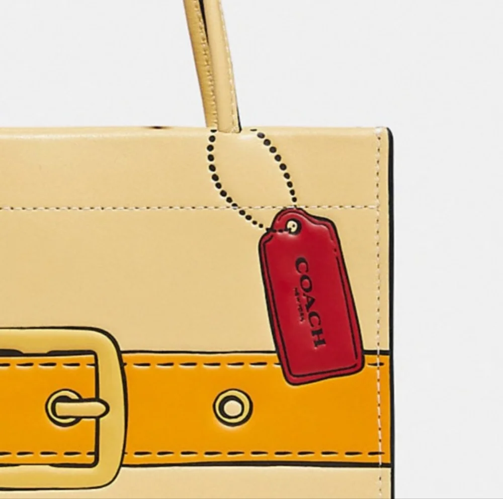 COACH Cashin Carry Tote 20 With Trompe L'oeil Print